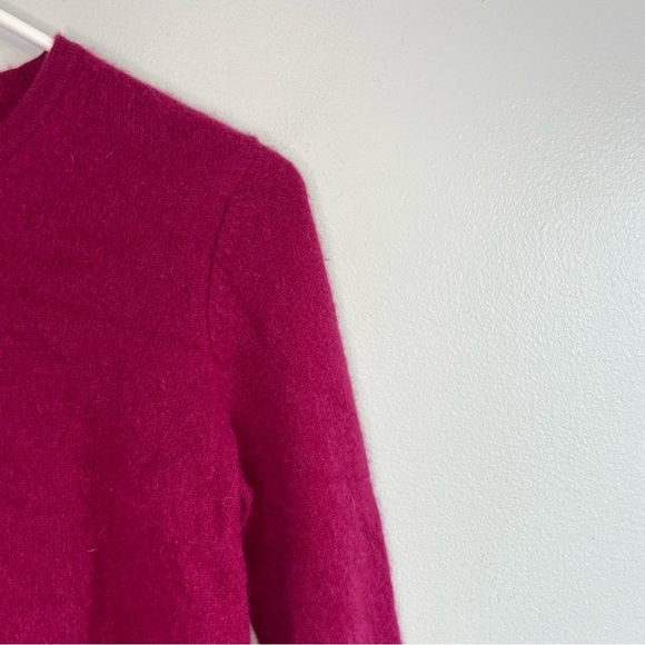 Charter Club Womens 100% Cashmere Crew Neck Sweater Red Sz S Bright Quite Luxury - Picture 3 of 8